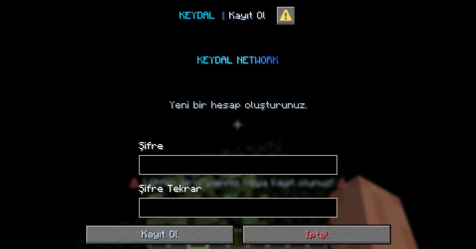 Kayıt Ol Ekranı